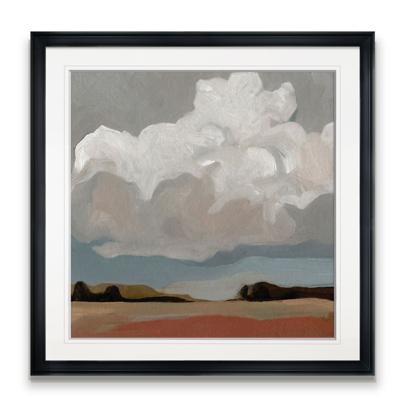 «Cloud formation I» par Emma Sarvey - reproduction d'art encadrée, H 16 po x l 16 po x P 1,5 po, Cadre noir