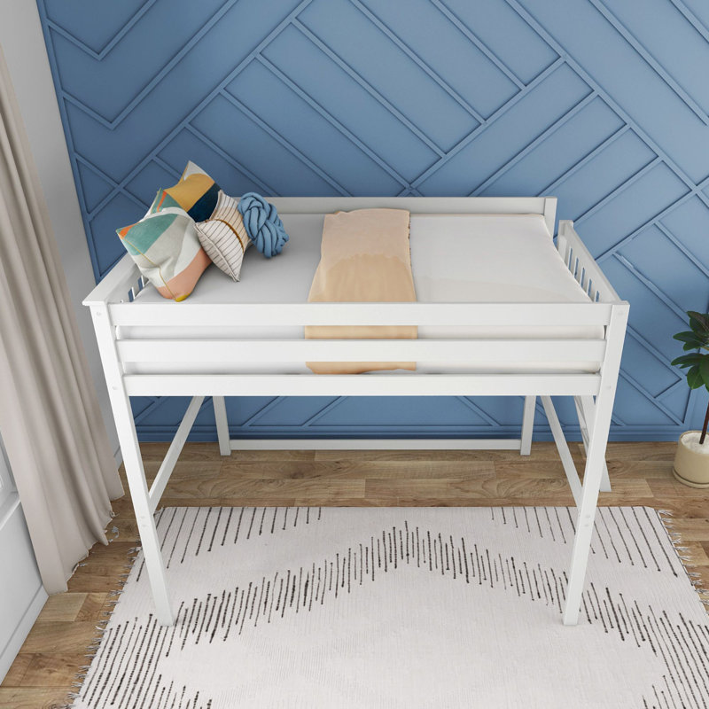 Epimenio Kids Full Loft Bed, White