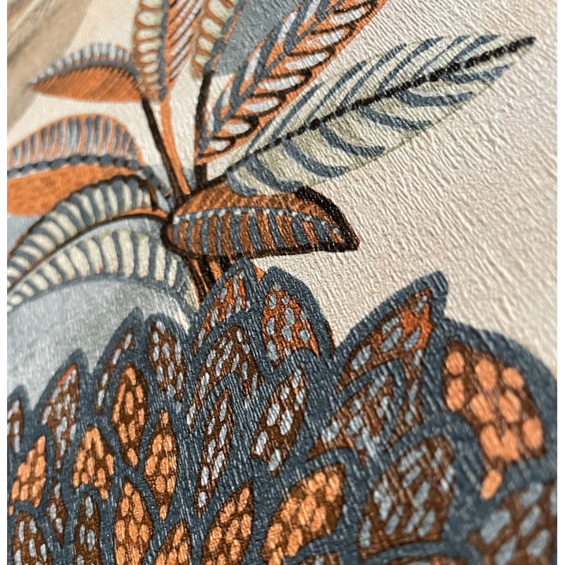 Papier peint bleu forêt Allure, Bleu