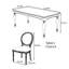 Ensemble de table antique en bois massif
