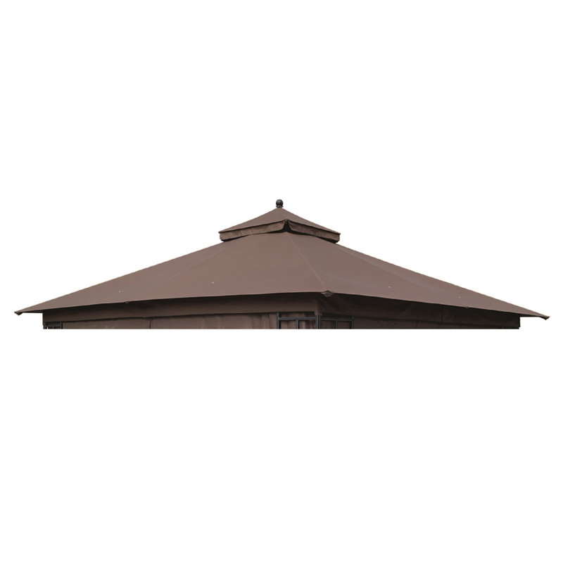 Brown Polyester Replacement Canopy Top for 10' x 12' Gazebo