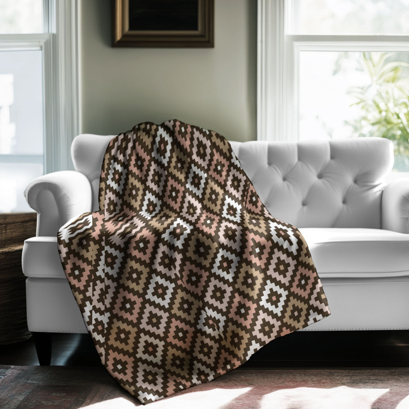 Couverture en sherpa rose 1 pièce, Grand lit