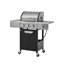 Barbecue au propane en acier inoxydable avec brûleur latéral et couvercle pour barbecue extérieur au propane