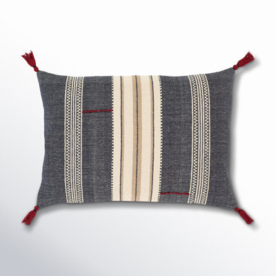 Gordon Tassels Lumbar Throw Pillow