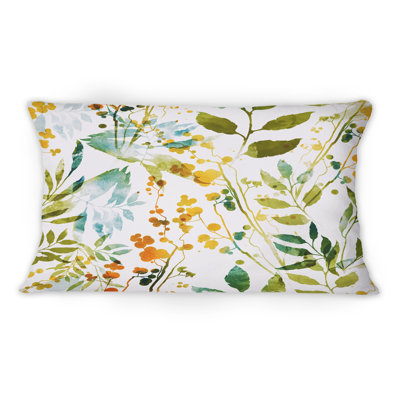 Coussin Spring Spring Herbs Flowers And Leaveson