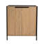 Armoire de salle de bain café 30 po - Contreplaqué de meuble-lavabo moderne, teinte