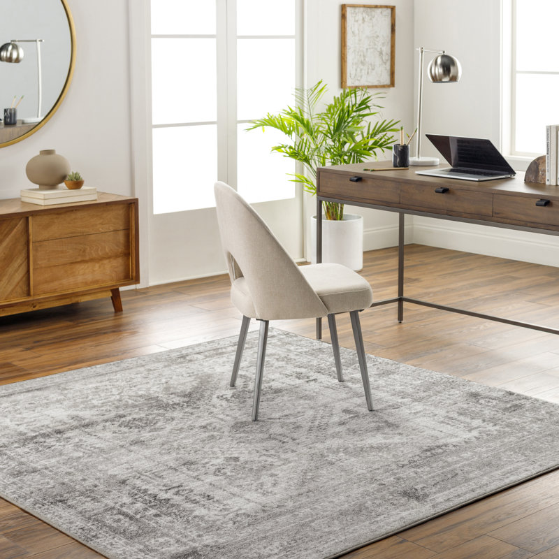 Fitz Oriental Area Rug, Rectangle 7'10" x 10'3", Charcoal