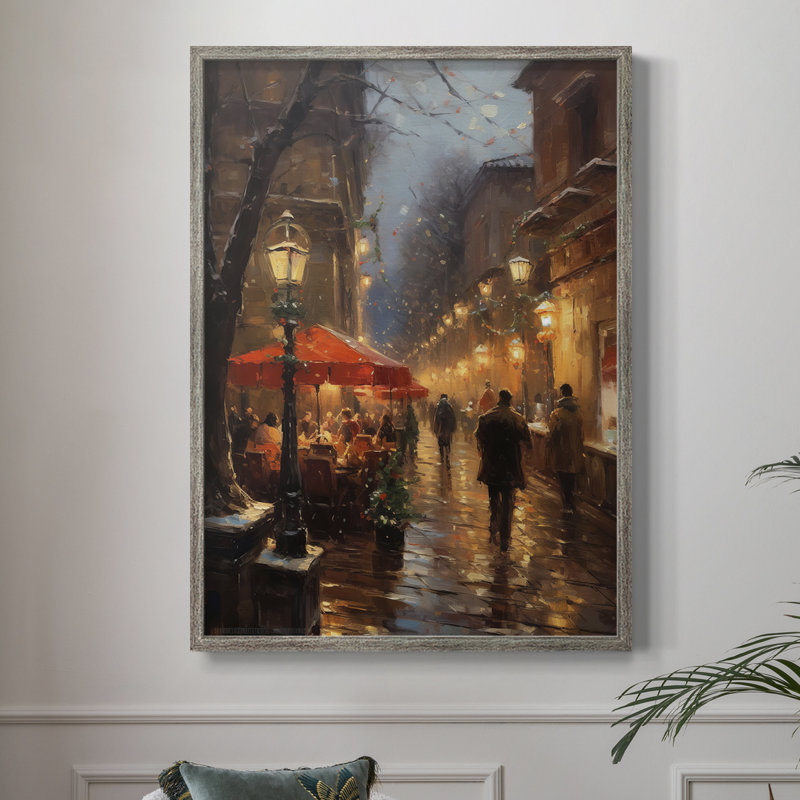 «Christmas Holiday Art DCCXV», reproduction d'art encadrée - bois massif, H 30 po x l 24 po
