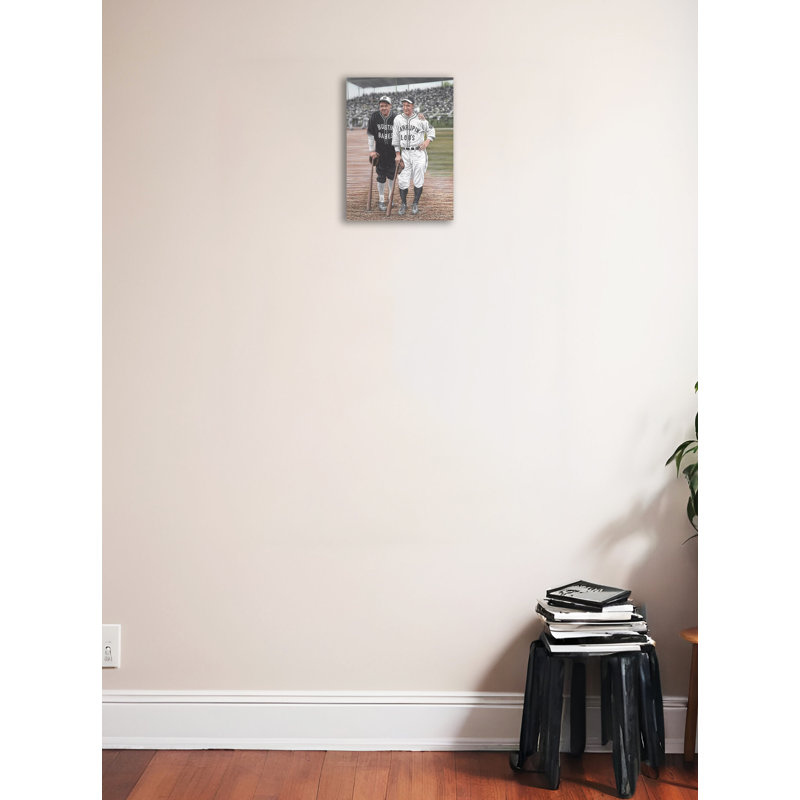 «Babe Ruth and Lou Gehrig» par Darryl Vlasak, impression sur toile tendue, H 16 po x l 12 po x P 1,5 po