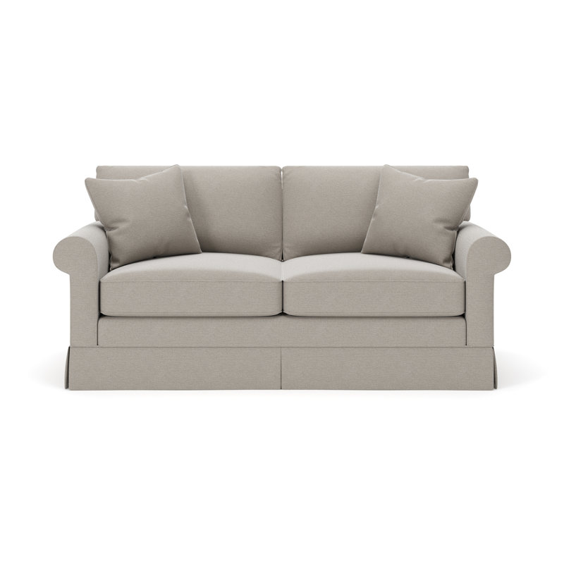 Friedman 83" Upholstered Sofa, Drusky Linen