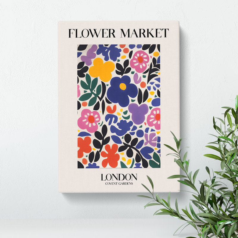 London Flower Market Exhibition 7 - Wrapped Canvas, 91cm H x 60cm W x 3cm D