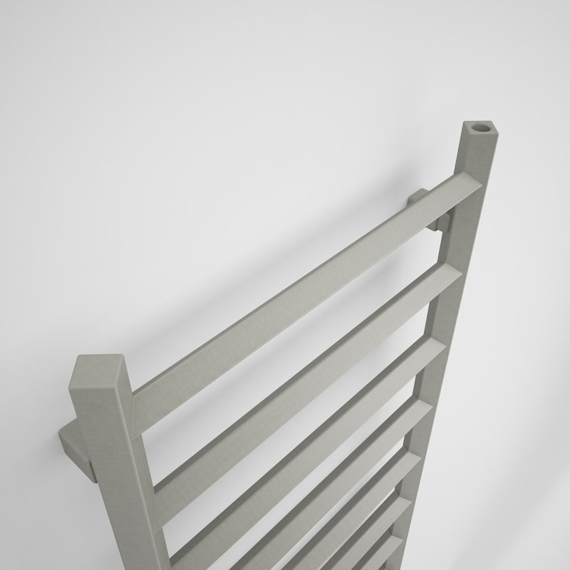 Crystal Heated Towel Rail, Taupe, 120 cm H x 50 cm W x 8.3 cm D