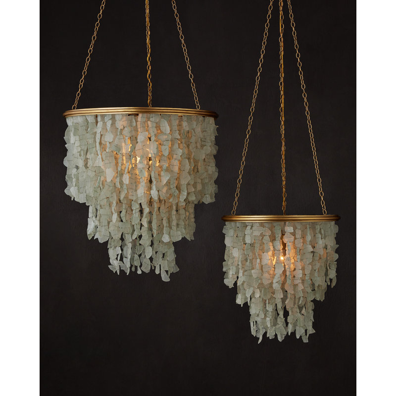 Verre De Mer 1 - Light Chandelier, 28" H x 24" W x 24" D