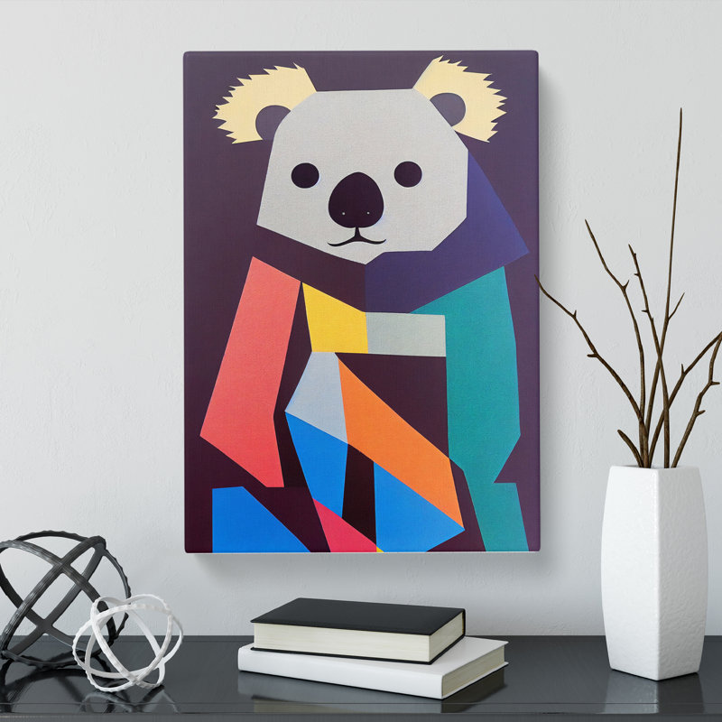 Ropesville Koala Bear Abstract Vol.4 - Wrapped Canvas Print, 50cm H x 35cm W x 3cm D