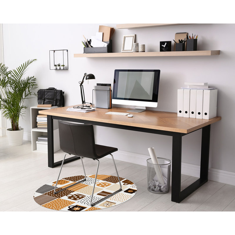 Kasin Hard Floor Straight Round Chair Mat