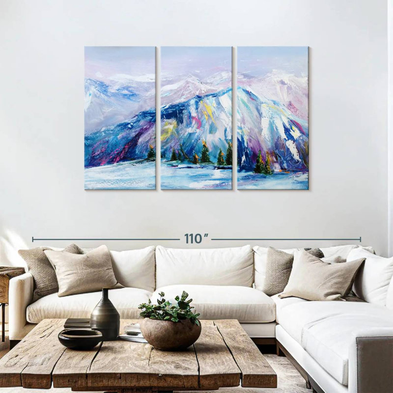 Alvord Blue Ridge Mountains Oil, 48" H x 74" W