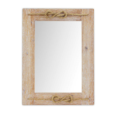Weatherford Wood Flat Wall Mirror