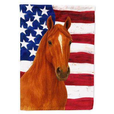Drapeau américain Sorrel Quarter Horse