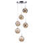6 - Light Stainless Steel Chandelier Pendant