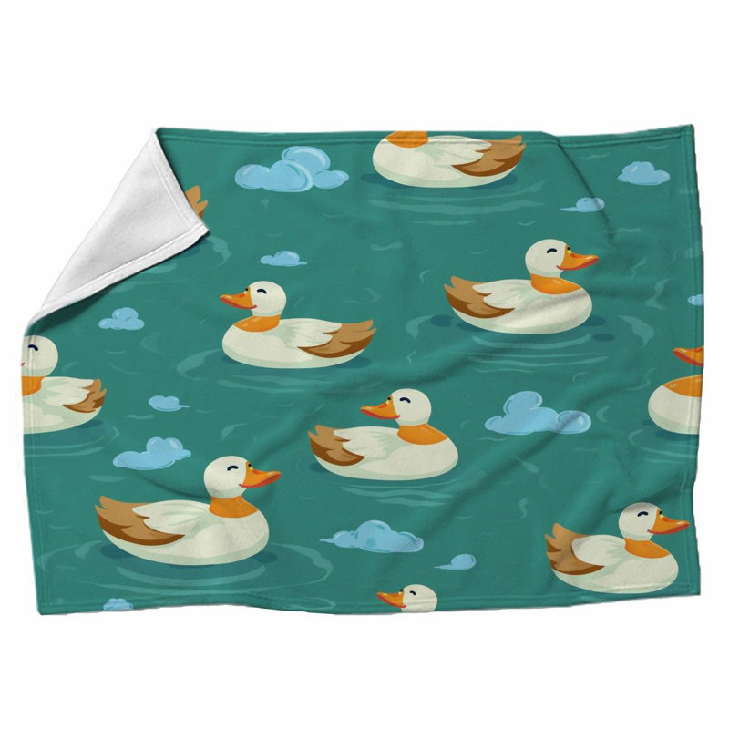 Machine Printed Throw Blanket, 68" W x 80" L