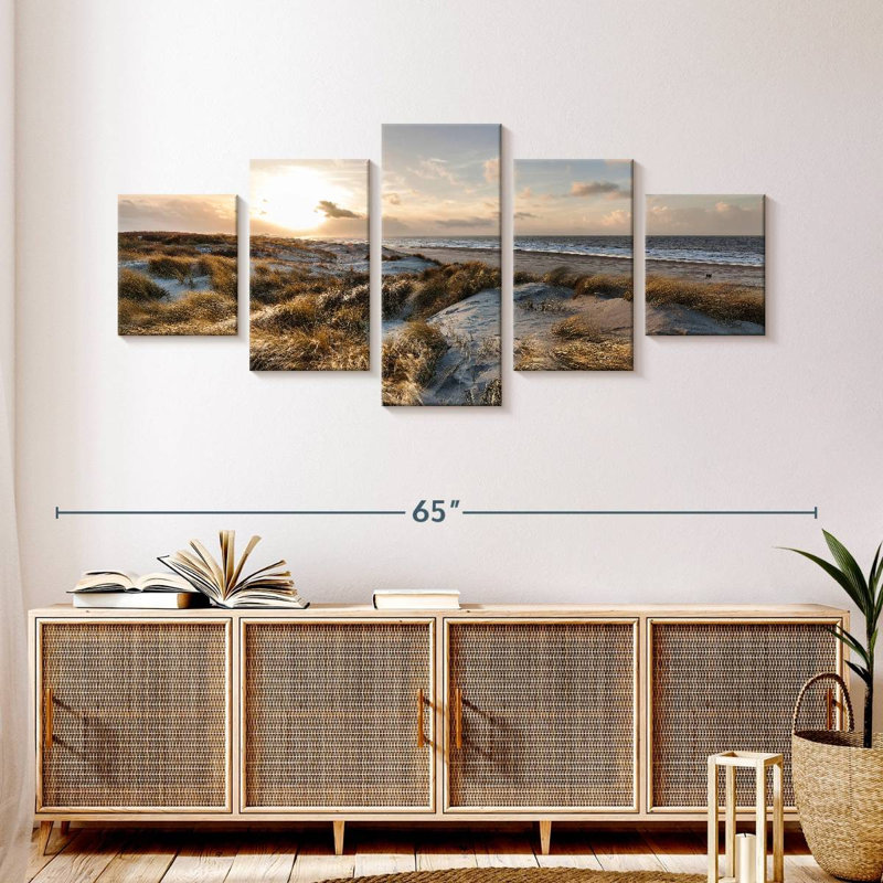 Coucher de soleil azaline Scheveningen, H 24 po x l 55 po