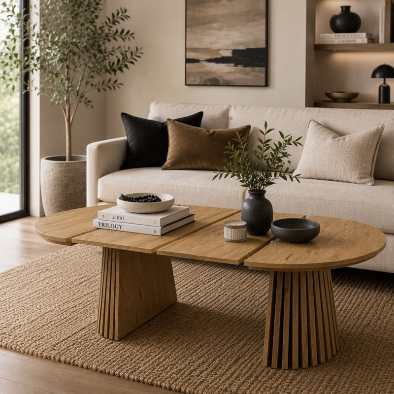 Table de salle à manger en bois, Natural