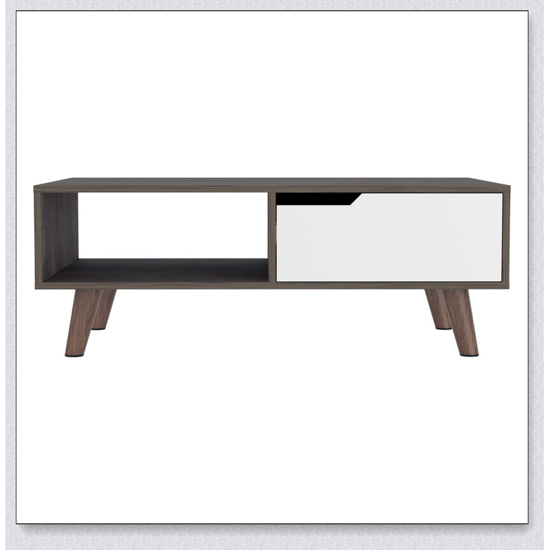 Table basse Oslo, un tiroir, quatre pieds Oslo