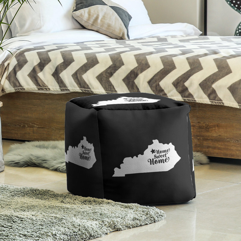 Repose-pieds à cubes frankfort the home, Noir