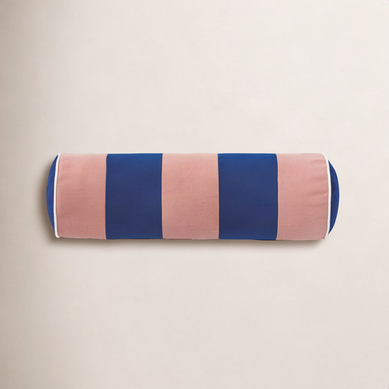 Housse et insert de traversin d'extérieur Alameda, Porche mousse / bleu sarcelle printanier