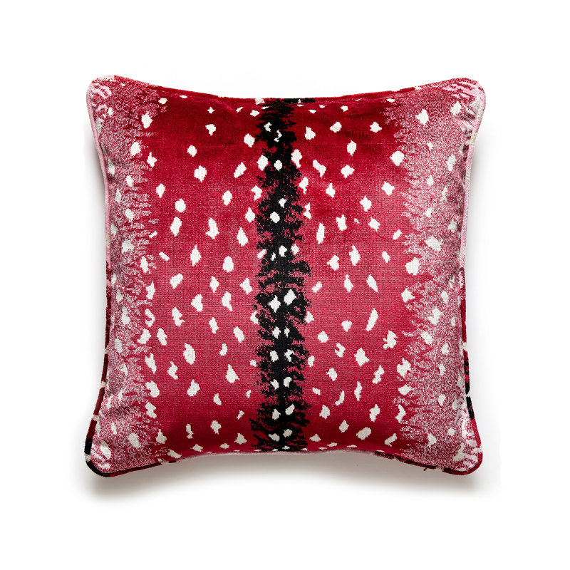 Wild Glamour Square Pillow Cover & Insert, Raspberry