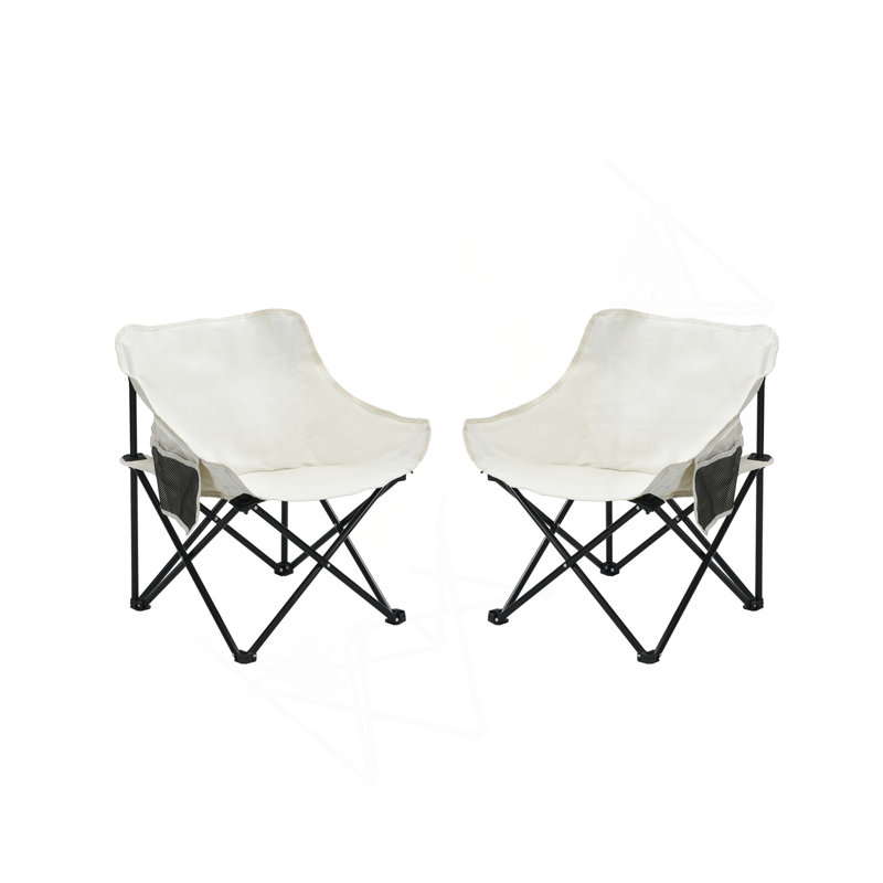2 chaises de camping d'extérieur pliables / portatives, sac de transport