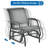 Cleamon Steel Outdoor Glider-2067988554