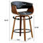 Tabourets de comptoir pivotants modernes de 26 po, îlot de cuisine en bois avec repose-pieds-132269329-132269331