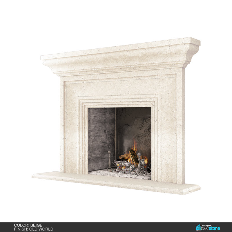 Pourtour de cheminée Grand Verona, Beige Ancien Monde