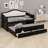 Daybed with Trundle, 2 Storage Drawers and Upholstered Button Tufted Backrest for Living Room, Bedroom and Guest Room-1909087698