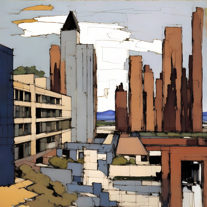 Ameritown I, H 24 po x l 24 po