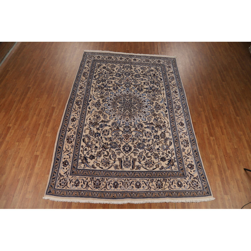 Tapis traditionnel à médaillon floral 8 x 11
