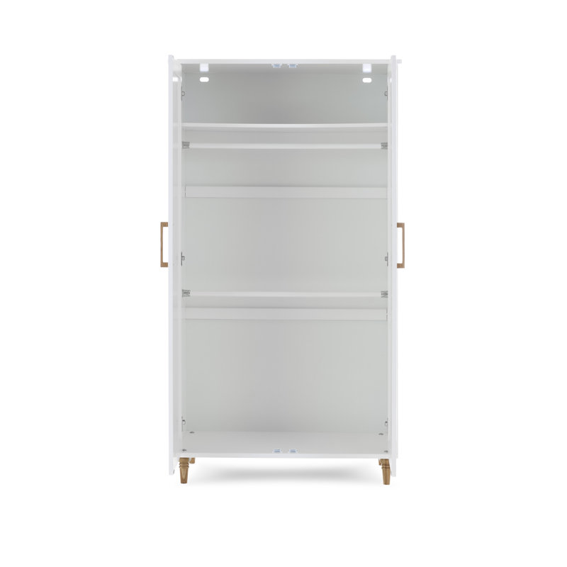 Orla Double Wardrobe - White
