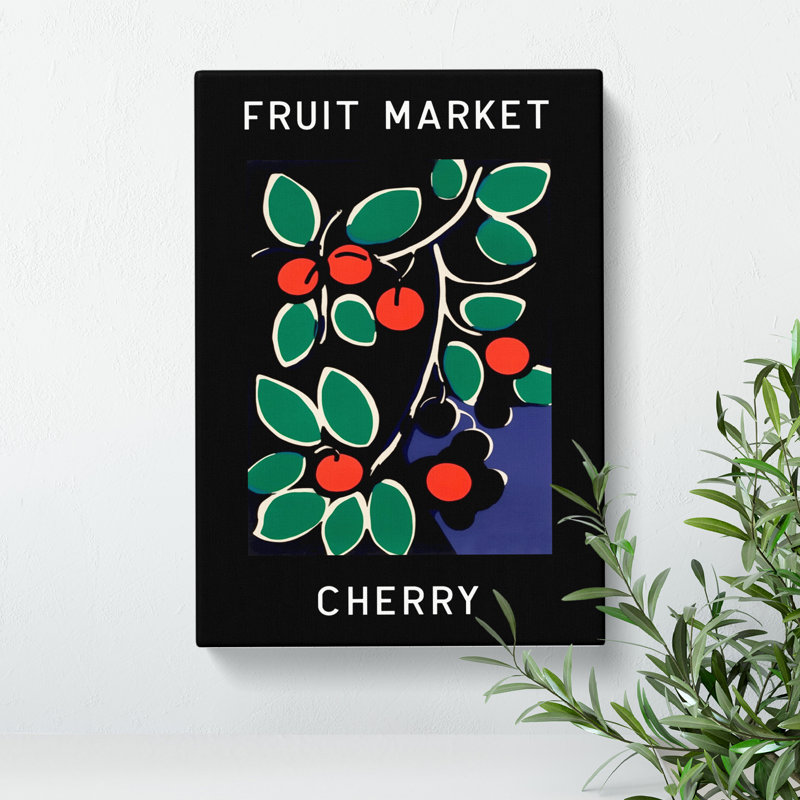 Fruit Market Exhibition Cherry Vol.2 - Wrapped Canvas, 60cm H x 40cm W x 3cm D