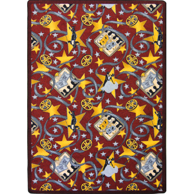 Gaming and Entertainment Silver Screen by Joy Carpets Area Rug