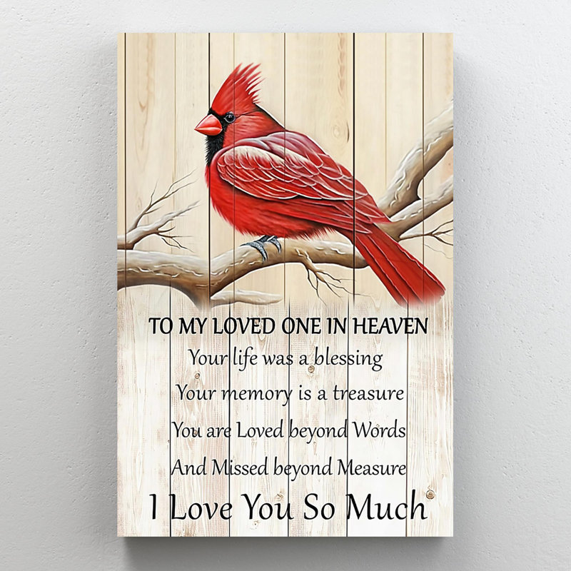 «I Love You So lot», impression sur toile, H 14 po x l 11 po x P 1,25 po