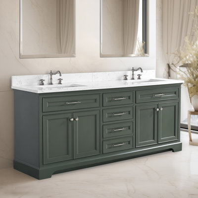 Aanayah 72" Double Bathroom Vanity Set