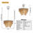 5 Light  Boho Tassel Chandelier