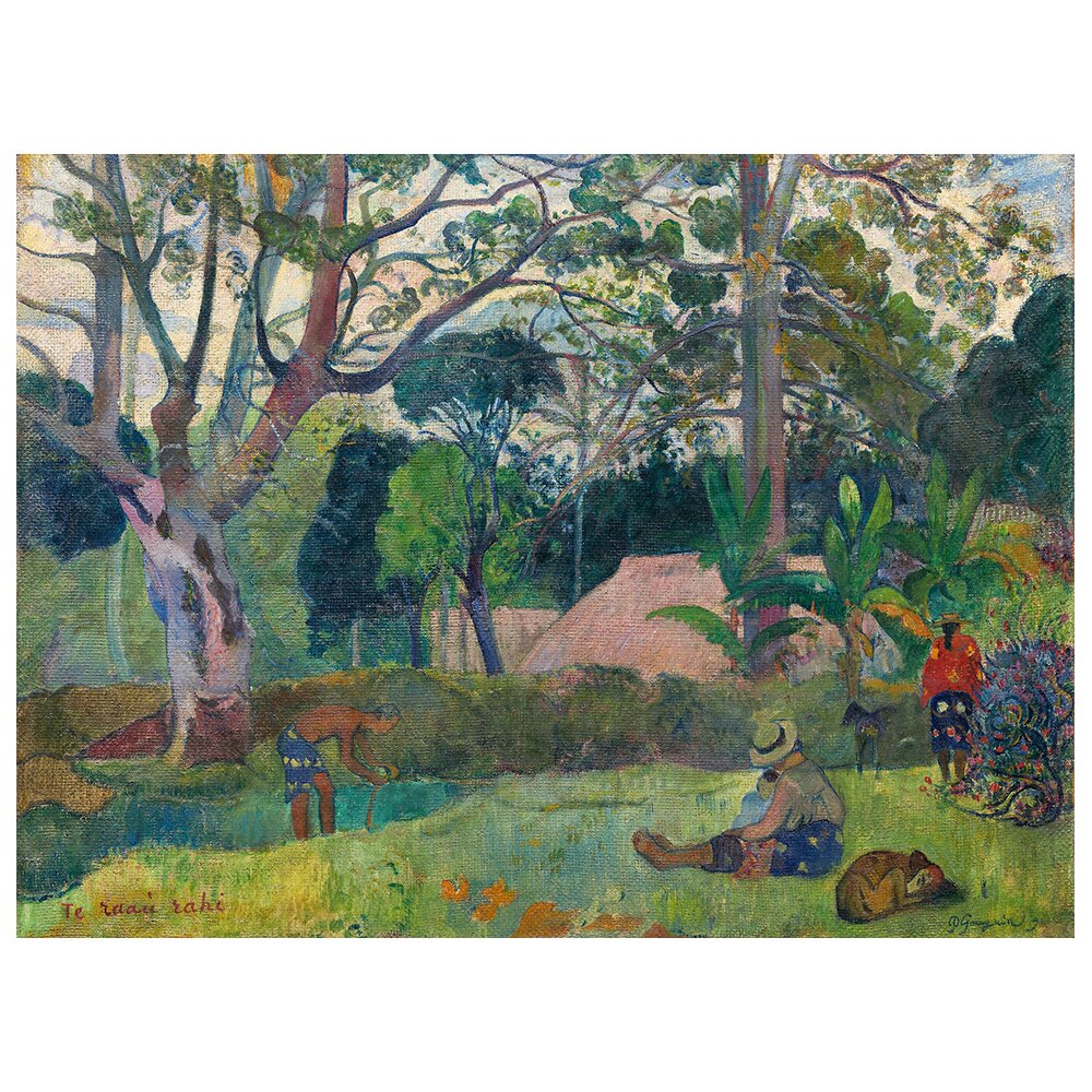 Leinwandbild Der große Baum (Te Raau Rahi) von Paul Gauguin