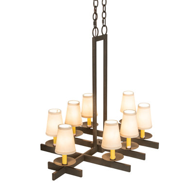 Lustre oblong 8 lumières Dante