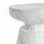 Table d'appoint d'extérieur en travertin, blanc-1522995538