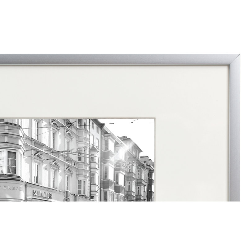 Cadre photo en aluminium Classic, argent, 12" x 16"