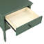 Table de chevet 2 tiroirs Emmett - Vert rétro