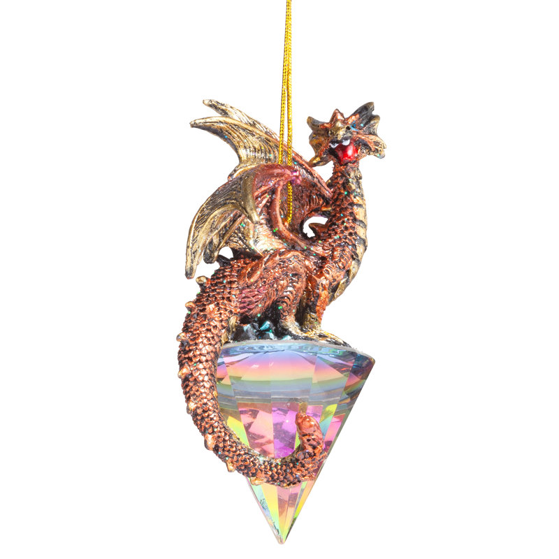Diamond Dragon Gothic Hanging Figurine Ornament