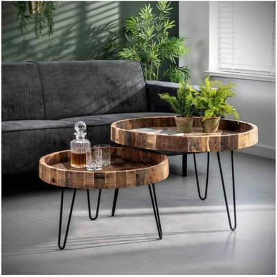 Ensemble de tables basses 2 pièces Emaya